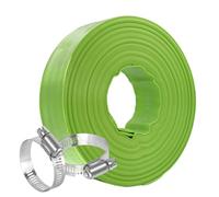 Eastrans 1-1/2'' x 100 FT Pool Backwash Hose with 2 Hose Clamps,Extra Heavy Duty Discharge Hose,Drain Hose for Swimming Pool,Super wear-resistant,weather blast,green