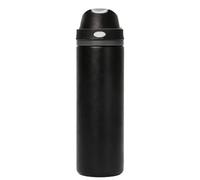 Eastrise 24oz Insulated Water Bottle with Convertible 2-in-1 Lid,Metal Water Bottle,24H Cold&12H Hot,Leakproof, Fits Car Cup Holder, BPA-Free Stainless Steel for Gym, Commute & Travel-Black