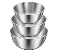 Eastrise 3 Pcs Stainless Steel Mixing Bowls Set, 23cm/20cm/17cm