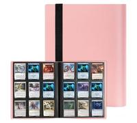 Eastrise 9-Pocket Trading Card Binder, Pocket Trading Card Album, 20 Pages Holding 360 Pockets, Durable PU Album for MTG, Pokemon, Yu-Gi-Oh, Football, and Sports Cards (Pink/20 Sheets 360 Pockets)