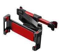 Eastrise Adjustable Car Headrest Tablet Mount Holder Auto Backseat Tablets Stand for Kids Compatible with iPad Air Mini/Cell Phone/Galaxy Tab or Other 4.7-10.5" Device (Black&Red)