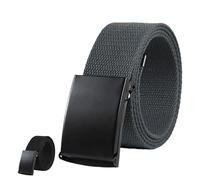 Eastrise Belts for Men,Work Belts for Men,Cut to Fit Canvas Web Belt,Size up to 47",Width 3.8cm for Outdoor Sports and Travel(Grey)