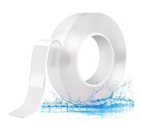 Eastrise Double Sided Tape Heavy Duty Sumo Strip Tape Heavy Duty,Transparent Reusable Nano Adhesive Tape,Washable Traceless Strong Wall Tape Picture Hanging Strips Carpet Tape(5M/16ft per Roll)