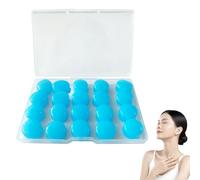 Eastrise Ear Plugs for Sleeping,Moldable Noise Cancelling Silicone Earplugs for Swimming, Snoring, Sleep and Studying(10 Pairs/20 Pieces/Blue)