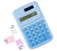 Eastrise Mini Calculators, Pocket Calculator, Compact Silicone-Key Calculator - Quiet Operation, Ultra-thin Design with Replaceable Battery - Ideal for Office, School, Home(Blue)