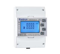 Eastron 100A Direct-fed DIN Rail-Mounted Electricity Meter and Solar Power Monitor - Measures and displays 1p2w, 3p3w & 3p4w Supplies with User-Friendly menu and Solar Meter (SDM630 MODBUS-MID)