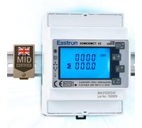 Eastron CT Operated Din Rail Three Phase MID Energy Meter and Solar Power
