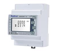 Eastron CT Operated Din Rail Three Phase MID Energy Meter and Solar Power Monitor - 3P4W/3P3W/1P2W - Multi-Measure Solar Monitor - 2 Pulse outputs - 4 Module 72mm Wide (SDM630MCT-MODBUS-MID)