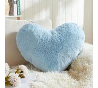 EastTree Heart Pillows, Light Blue Heart Shaped Pillows, Ultra Soft Extra-Large Fluffy Pillows, Love Throw Pillows Gifts, Women Girls Living Room Decor 15x18 Inch