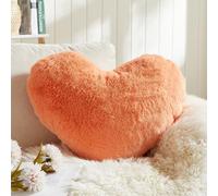 EastTree Heart Pillows, Pink Orange Heart Shaped Pillows, Ultra Soft Extra-Large Fluffy Pillows, Love Throw Pillows Gifts, Women Girls Living Room Decor 15x18 Inch