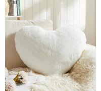 EastTree Heart Pillows, White Heart Shaped Pillows, Ultra Soft Extra-Large Fluffy Pillows, Love Throw Pillows Gifts, Women Girls Living Room Decor 15x18 Inch