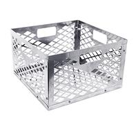 Eastuy Charcoal Basket For Oklahoma Joe, Stainless Steel Charcoal Firebox Basket, Silver Stainless Steel Charcoal Box Compatible With Most Offset Smoker Grills 30 0x20 Cm