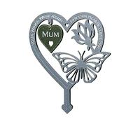 Eastuy Garden Memorial Plaque Weatherproof Butterfly Ornament memorial garden ornaments Your Wing Were Ready, But Our Heart Were Not For Mom, Dad, Best Friend, Husband, Memorial