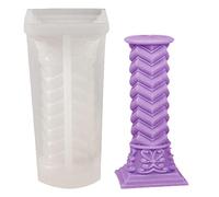 Eastuy Greek Pillars Silicone Mold | Greek Pillars Candle Molds for Candle Making | Ancient Greek Pillar Candle Mold, Candle Plaster Soap Craft Making Tool