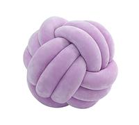 Eastuy Knot Ball Pillow, Creative Cotton Ball Throw Pillow, Decorative Cushion For Sofa And Bed, Handmade Nap Pillow Plush Decorative Throw Pillow, Diameter 20CM
