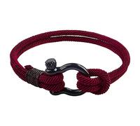 Eastuy Son Bracelet From Mom, Paracord Cuff Wristband With Steel Screw, Men's Horseshoe Buckle A Worth Cherishing For A Lifetime