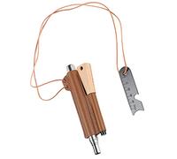 Eastuy Survival Drilled Flint - Survival Ferrocerium Drilled Flint Fire Starter,Ultimate All-in-Ferro Rod, Flint And Steel, Waterproof Tinder Wick Rope Fire Starter Kit, 4.7x0.98 Inch Fire Steel