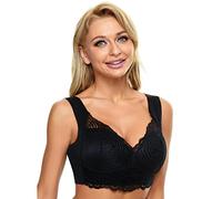 Eastuy Wireless Bra for Women - Lift Stretch Seamless Sexy Bra - Lift Wireless Bra, Full-Coverage Wireless Bra for Daily Wear, Sleep, Sports, Fitness, Yoga, Pregnancy, After Surgical Black