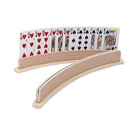 Eastuy Wooden Playing Card Holders, Curved Playing Card Holders, Handsfree Poker Holder, Game Card Holder For Kids Seniors, Standing Playing Cards Holder For Poker/Dos Card Game/Bridge Card