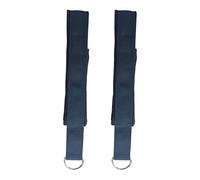 Eastuy Yoga Pilates Straps Double Loop | Hands Feet Fitness Equipment Straps - & Perfectly Seamed Double Loop Strap Band for Pilates Reformer, Yoga Double Loop Handle Straps, Black