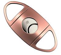 Eastweed Cigar Cutter Stainless Steel Guillotine Style Double Blades Cutter Perfect for Most Cigars (coppery)