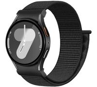 Easuny Galaxy Watch 7 40mm/44mm Compatible Nylon Band - One Click No Gap Design for Watch 4/5/6/FE/Classic/Pro - Black