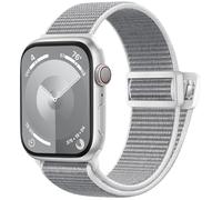 Easuny Solo Loop Strap Compatible with Apple Watch Straps 45mm 44mm 42mm 49mm, Braided Nylon Band Sport Stretchy Straps for Apple Watch SE/iWatch Series 9 8 7 6 5 4 3 2 1 Ultra 2/Ultra, Grey