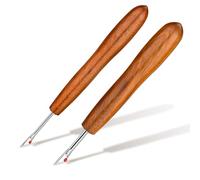 Easusy Seam Ripper, Seam Rippers for Sewing, 2PCS Remove Stitches with Wood Handle for Sewing and DIY Craft