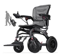 Easwe Lightweight Electric Wheelchairs for Adults Foldable with Ergonomic Seat/Backrest, 12AH Lithium Battery/500W Motors, 15 Miles All Terrain Motorized Power Wheelchair