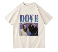 Easwisa Dove Cameron Too Much T Shirt Men Women Vintage Cotton Short Sleeve Unisex Fashion Top Casual Oversized Streetwear-Khaki||x_s
