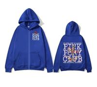 Easwisa Pink Pony Club Chappell Roan Zipper Hoodies Unisex Harajuku Zip Up Sweatshirts Midwest Princess Hoodie Jackets Coats Men Women Clothing-Blue||s