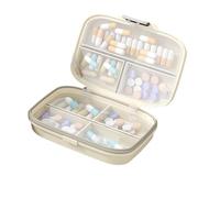 Easy Access Medicine Organizers Clear Compartments Quick Pills Retrieval Proof for Outdoor Activities Double Layer Pills Case