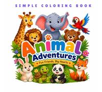 Easy animal coloring book for kids: Big and simple animal coloring book