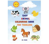Easy Animal Coloring book for Toddlers: Simple, Bold Animal Coloring Pages: Farm & Ocean Animals for Easy Learning & Fun for Toddlers - aged 1-3
