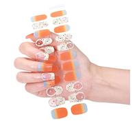 Easy Application Gel Nail Wrap Full Coverage Stick Manicure is an essential home manicure essential home manicure is a colorful accessory for unwanted home manicure