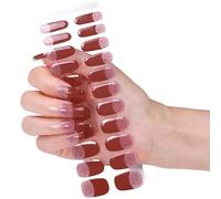 Easy Application Gel Nail Wrap Full Coverage Stick Manicure is an essential home manicure essential home manicure is a colorful accessory for unwanted home manicure