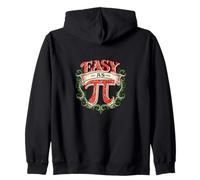 Easy As Pi Retro Math Zip Hoodie