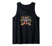 Easy As Pi Retro Rainbow Math Tank Top