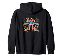 Easy As Pi Retro Rainbow Math Zip Hoodie