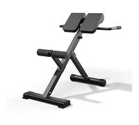 EASY BIG 45-Degree Hyperextension Roman Chair - Adjustable Height and Back, Sturdy and Comfortable - Glute, Hamstring, and Ab Workouts - Foldable Sit Up Gym Bench for Home ★