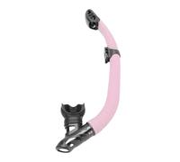 Easy Breath Dry Snorkel Tube, Full Dry Top Snorkel with Top Valve for Freediving Scuba Diving Snorkeling Lightweight Underwater Breathing Tube for Adults (Pink)