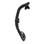 Easy Breath Dry Snorkel Tube, Full Dry Top Snorkel with Top Valve for Freediving Scuba Diving Snorkeling Lightweight Underwater Breathing Tube for Adults (Black)