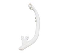 Easy Breath Dry Snorkel Tube, Full Dry Top Snorkel with Top Valve for Freediving Scuba Diving Snorkeling Lightweight Underwater Breathing Tube for Adults (White)
