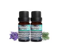 Easy Breathing Essential Oil Synergy Blend 2x10ml by Vilana Diffuser Essential Oils & Vegan Aromatherapy Oil Essential Oil Blends for Diffusers, Relieves Nasal Congestion and Other Symptoms of Colds