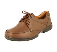 Easy B's H988 DB Morgan Lace up Shoes 6E-8E Fitting (10 UK, Brown)