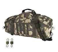 EASY BW 65L Large Travel Duffle Bag Military Tactical Backpack, Army Assault Pack 3 Day Bug Out Rucksack for Outdoor Sports Hiking Camping with Molle System, Woodland