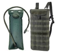EASY BW Tactical MOLLE Hydration Pack Carrier Backpack with 3L Water Bladder for Outdoor Sports, Olive Green