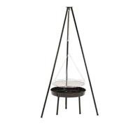 EASY CAMP Camping Fire Tripod Deluxe Adjustable Grill Cooking Grate 680082