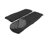 Easycamp Raven Square Double 5°c Sleeping Bag Black Regular / Double Zipper