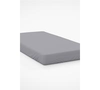 Easy Care 200 Thread Count Cotton Polyester Percale 28cm Fitted Sheet Belledorm Dark Grey Super King